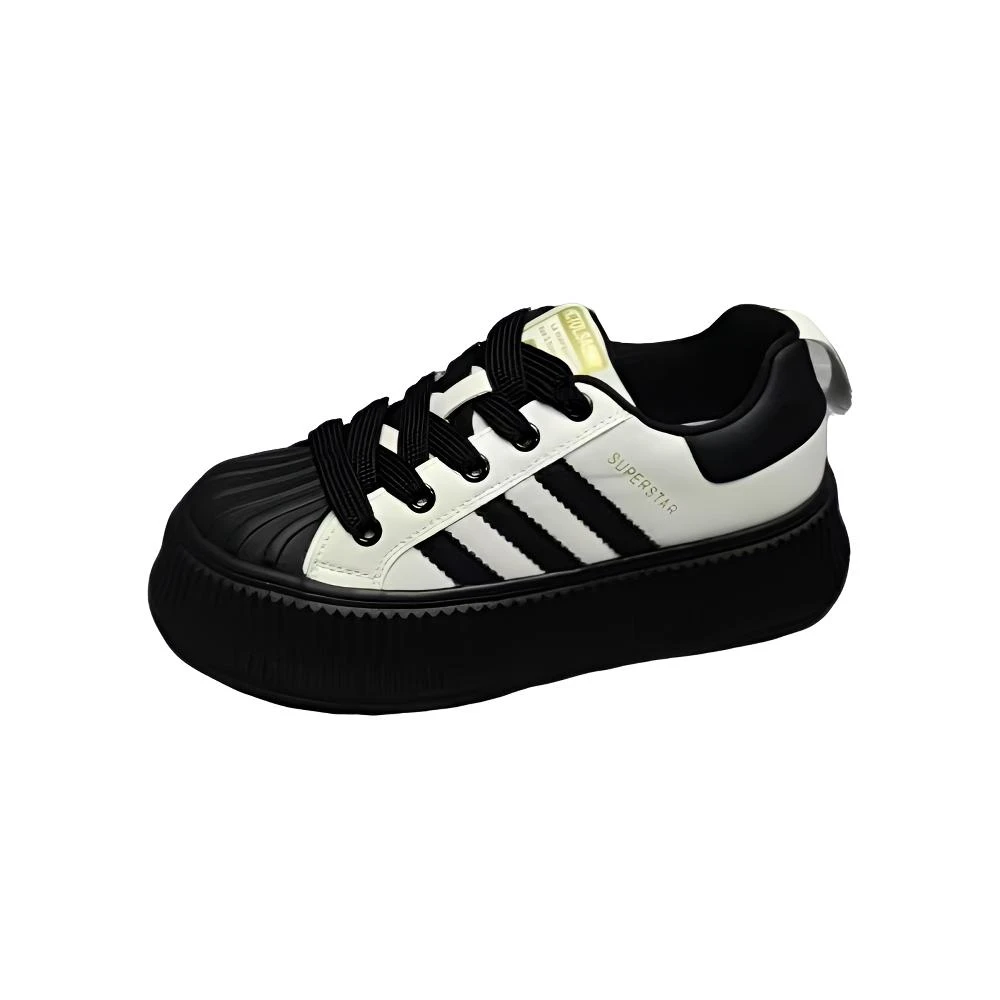 1501-7  22740真皮厚底小白鞋 （标准尺码）