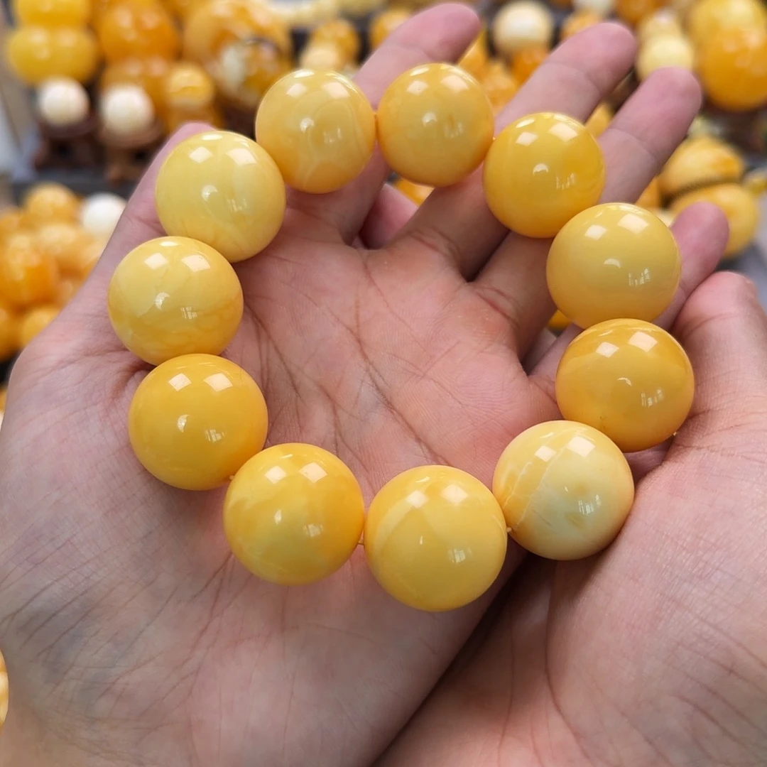 琥珀未镶嵌珠宝奇石23mm