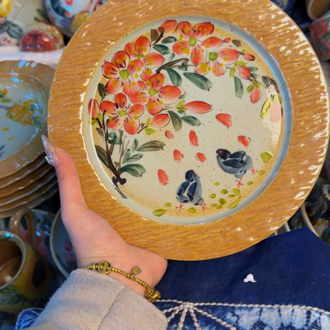 瓷片景德镇陶瓷手工手绘