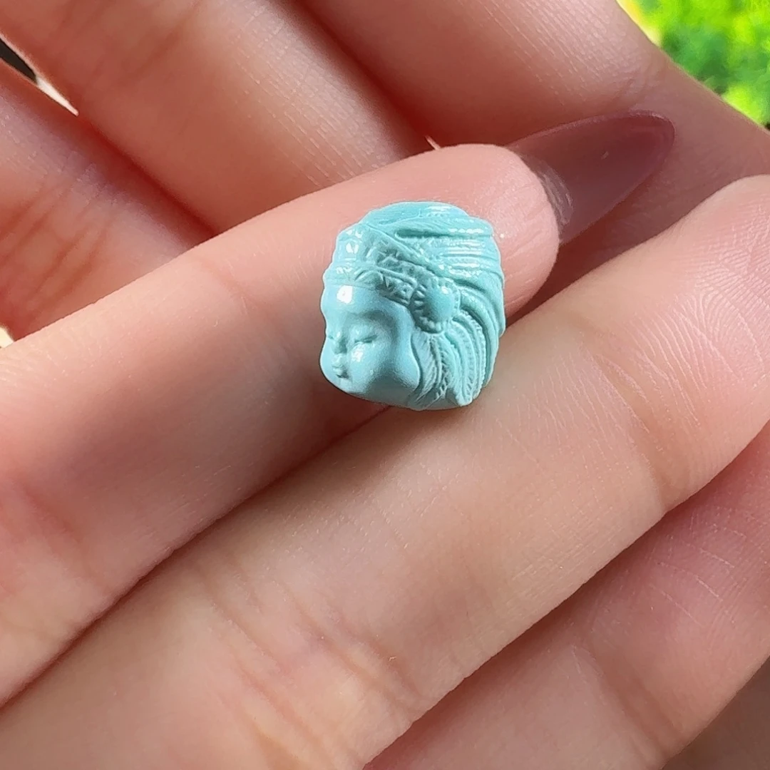 绿松石未镶嵌吊坠(不含链)