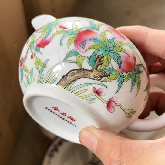 碗手绘公道一个陶瓷陶瓷