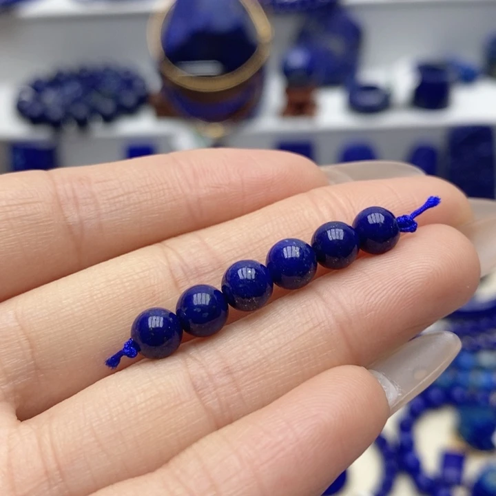 青金石未镶嵌隔珠6mm