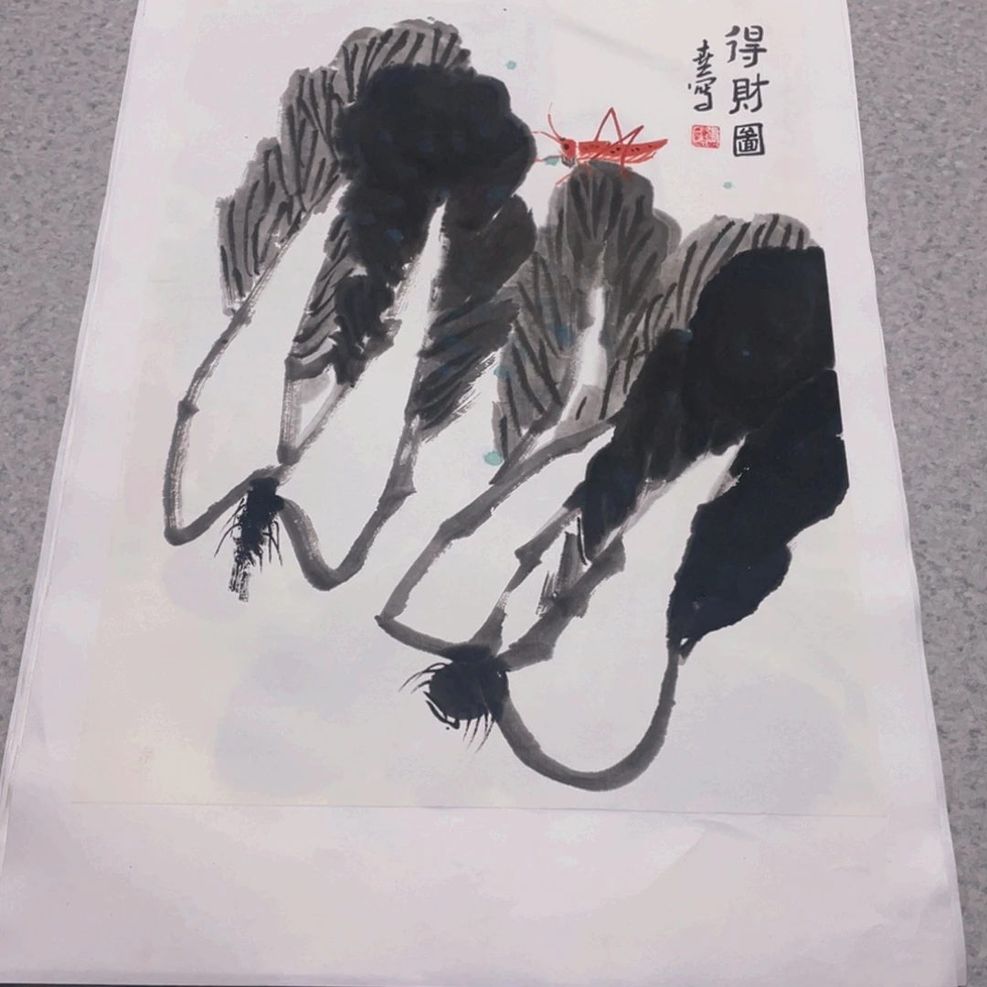 国画1.4平尺纯手绘国画作品