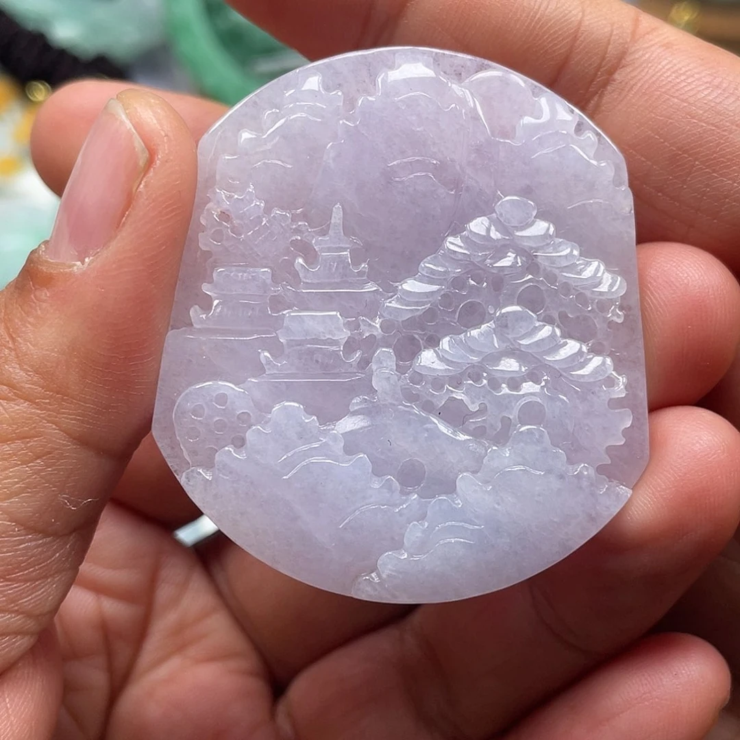 颈饰未镶嵌翡翠翡玉缘翡翠