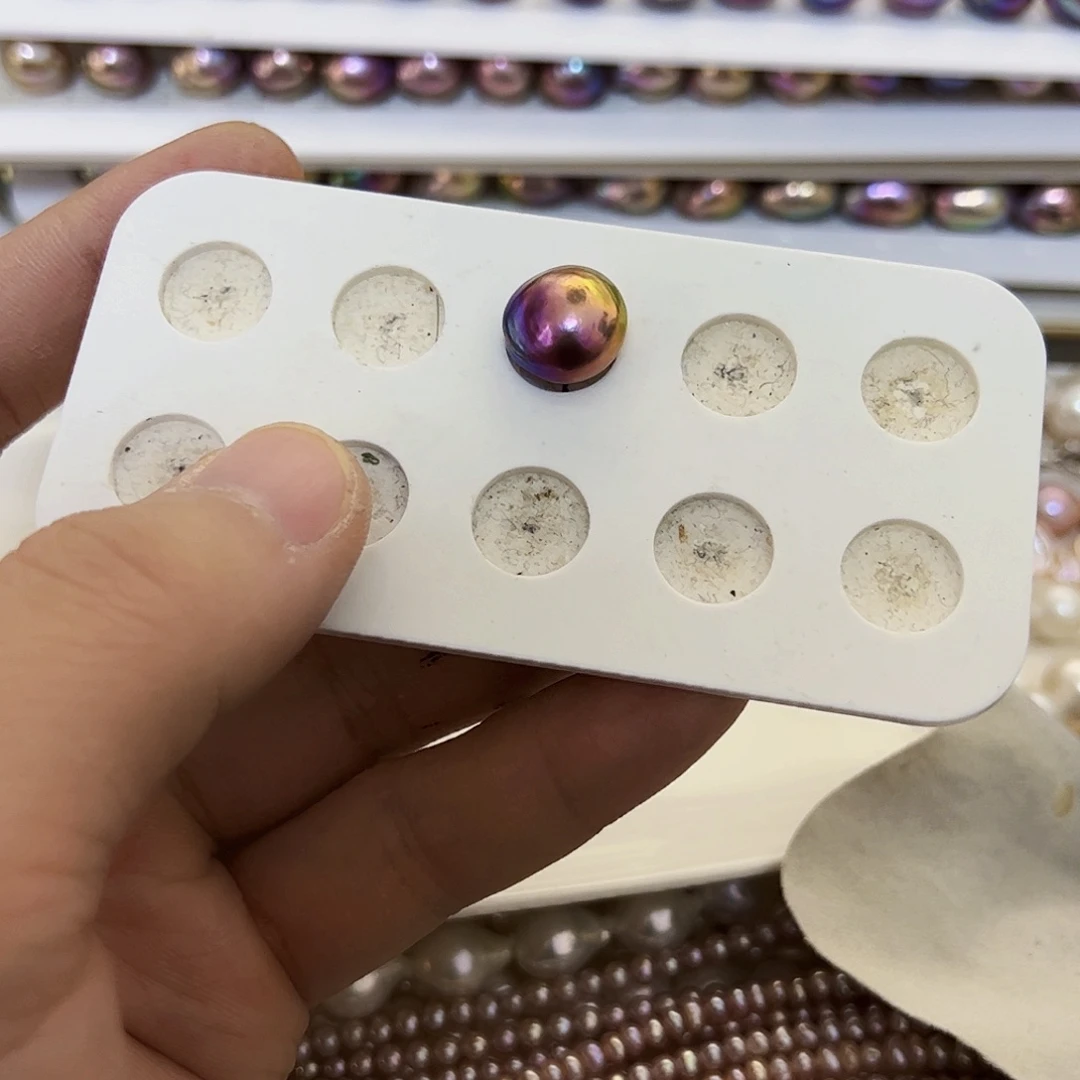 淡水珍珠吊坠(不含链)银S925镶嵌