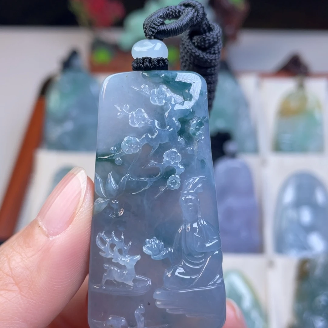 翡翠未镶嵌颈饰天然翡翠