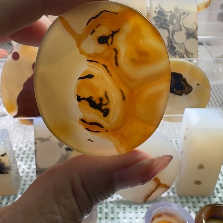 玛瑙/玉髓未镶嵌项链