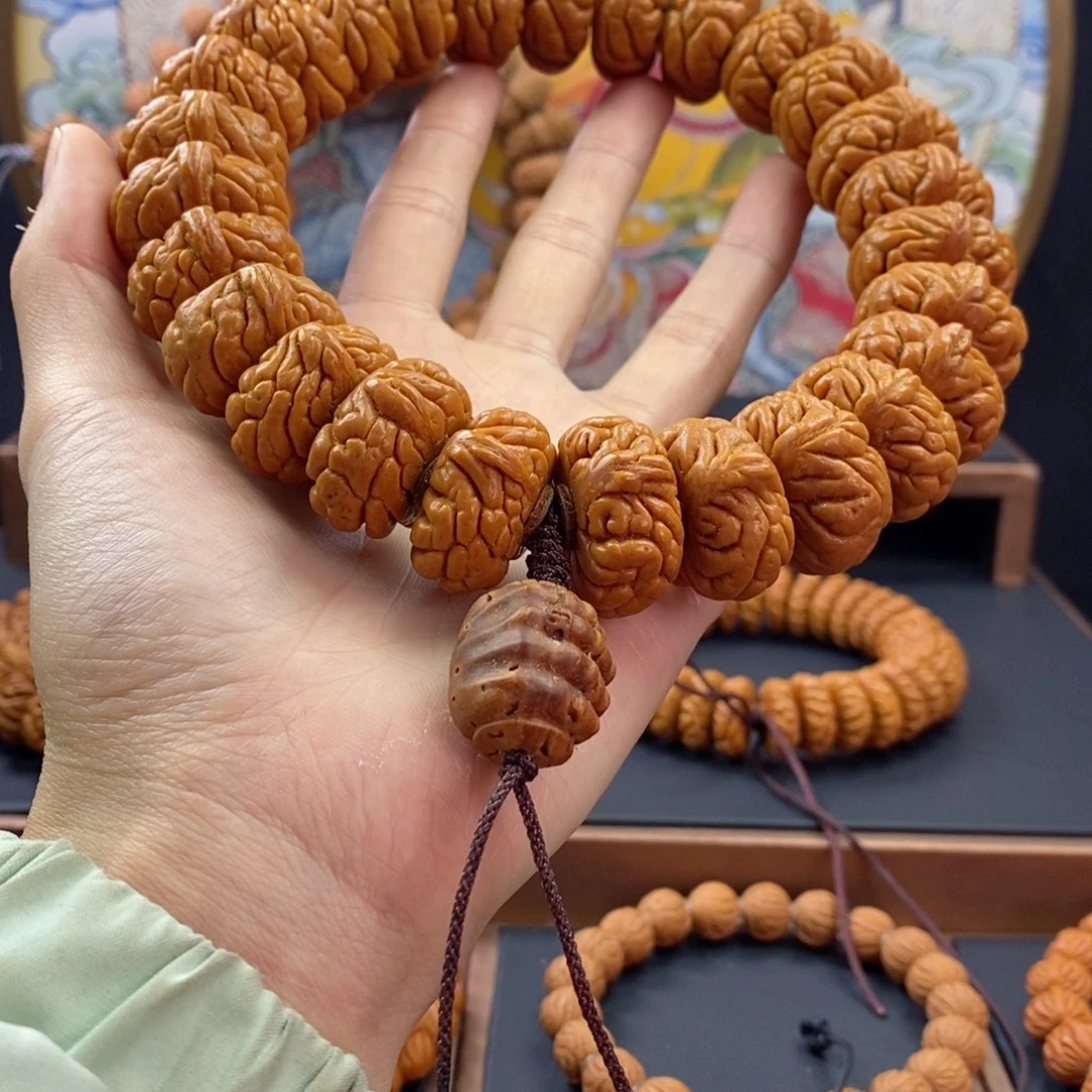 桃核手串十****龙纹桃核矮霸