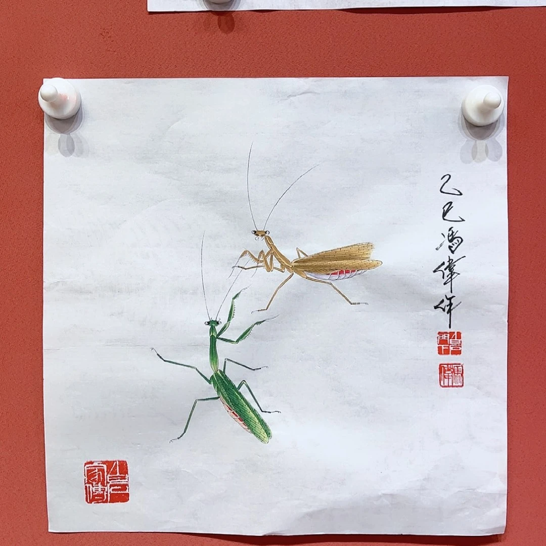 国画冯伟老师国画作品朵