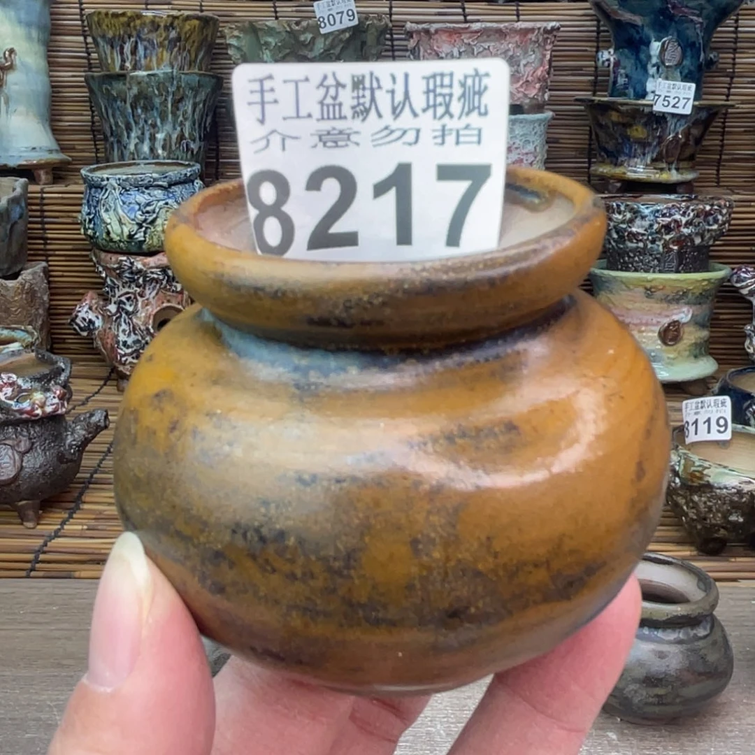 手工花盆默认瑕疵完美者勿拍