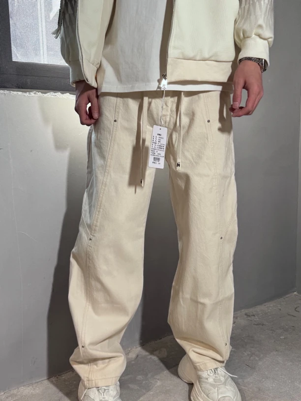 NOBOUND LAB美式复古高街工装裤直筒阔腿休闲裤时尚潮流ins长裤