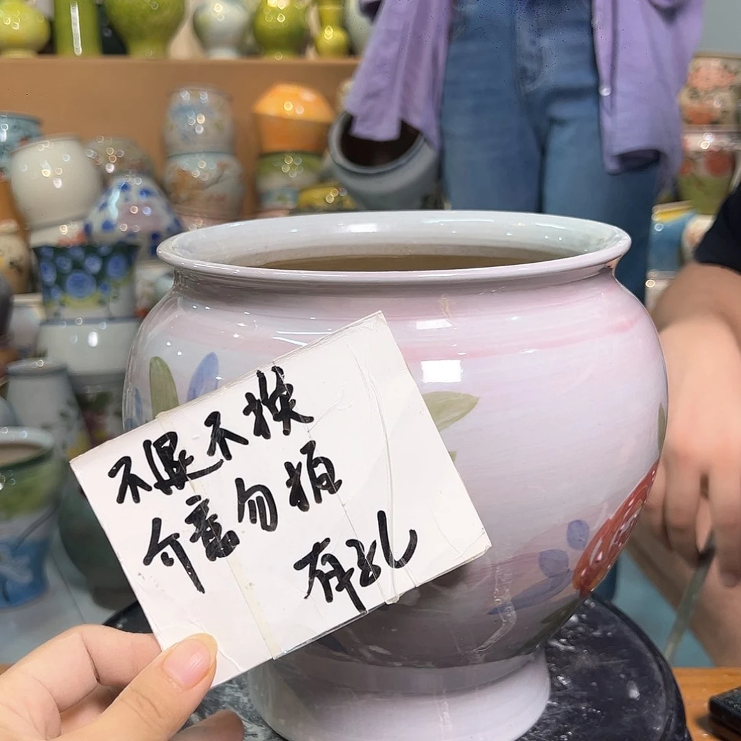 景德镇陶瓷花盆瑕品987
