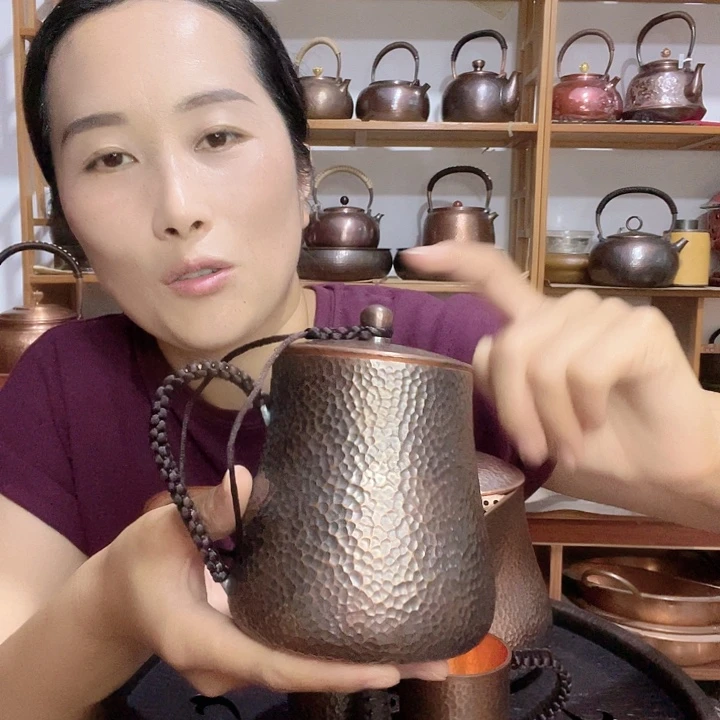 任***涛金属紫铜纯铜500水杯加厚