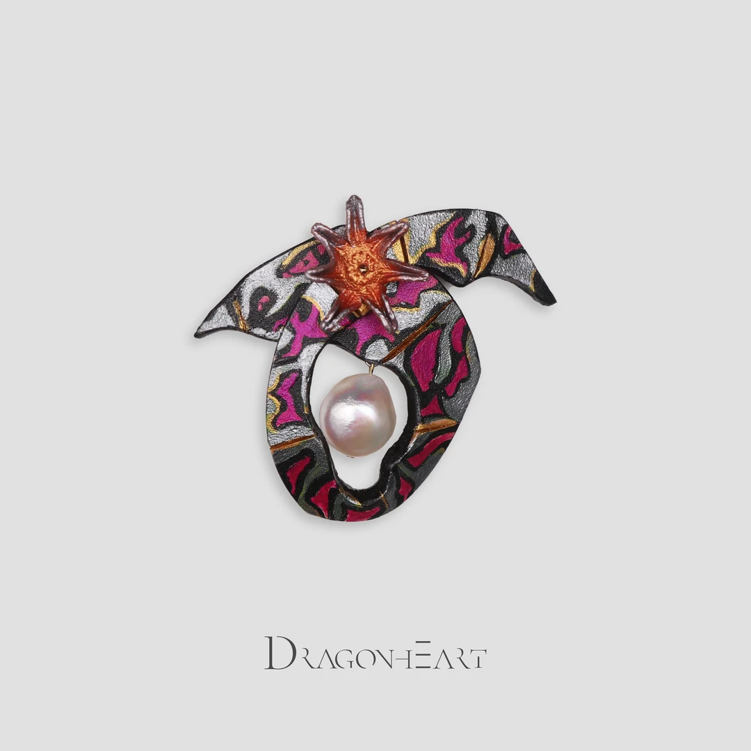非金属皮质胸针 不一样的烟火· 胸针龙心灵魂美学牛皮饰品A2860