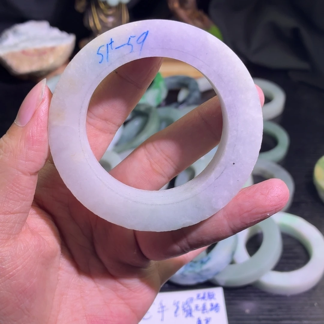 定制翡翠未镶嵌天然翡翠A货毛胚手镯定制