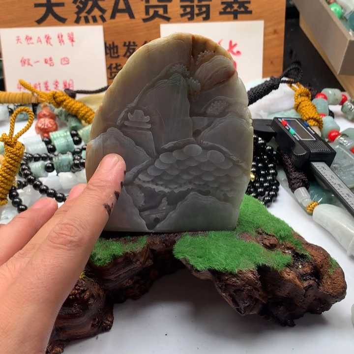 颈饰未镶嵌翡翠保真天然a货翡翠