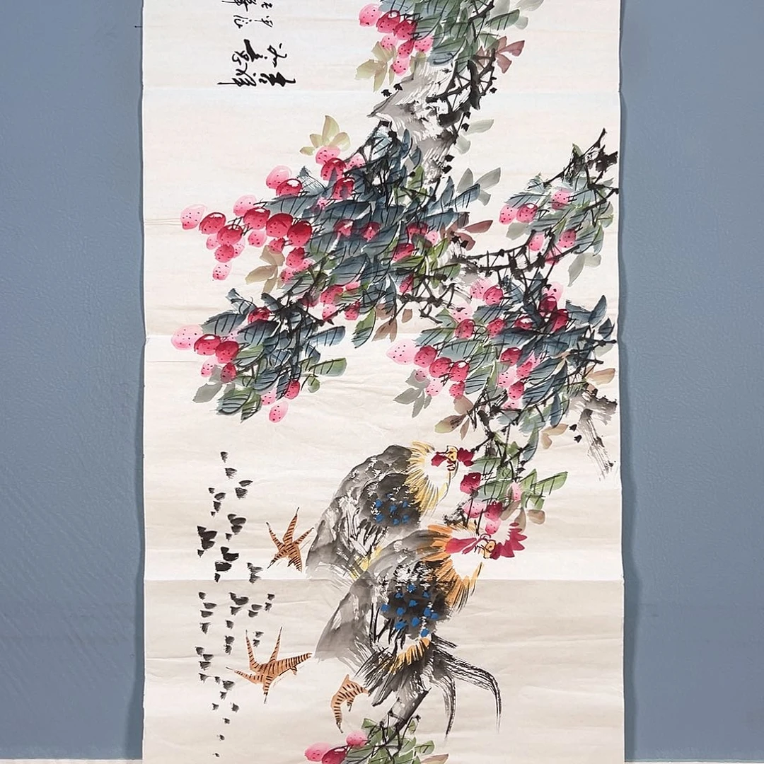 国画483 花鸟和蝴蝶都会成为我们心中