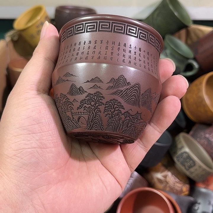 茶杯紫砂全手工紫砂主人杯