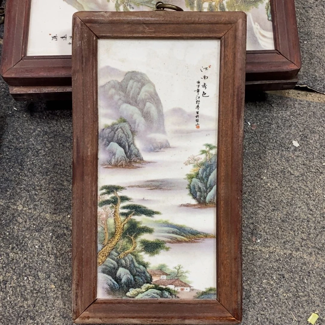 瓷30*16 景德镇瓷板画柴窑烧制