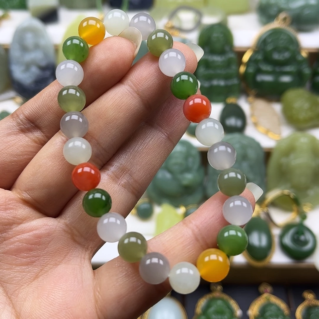 和田玉未镶嵌手串