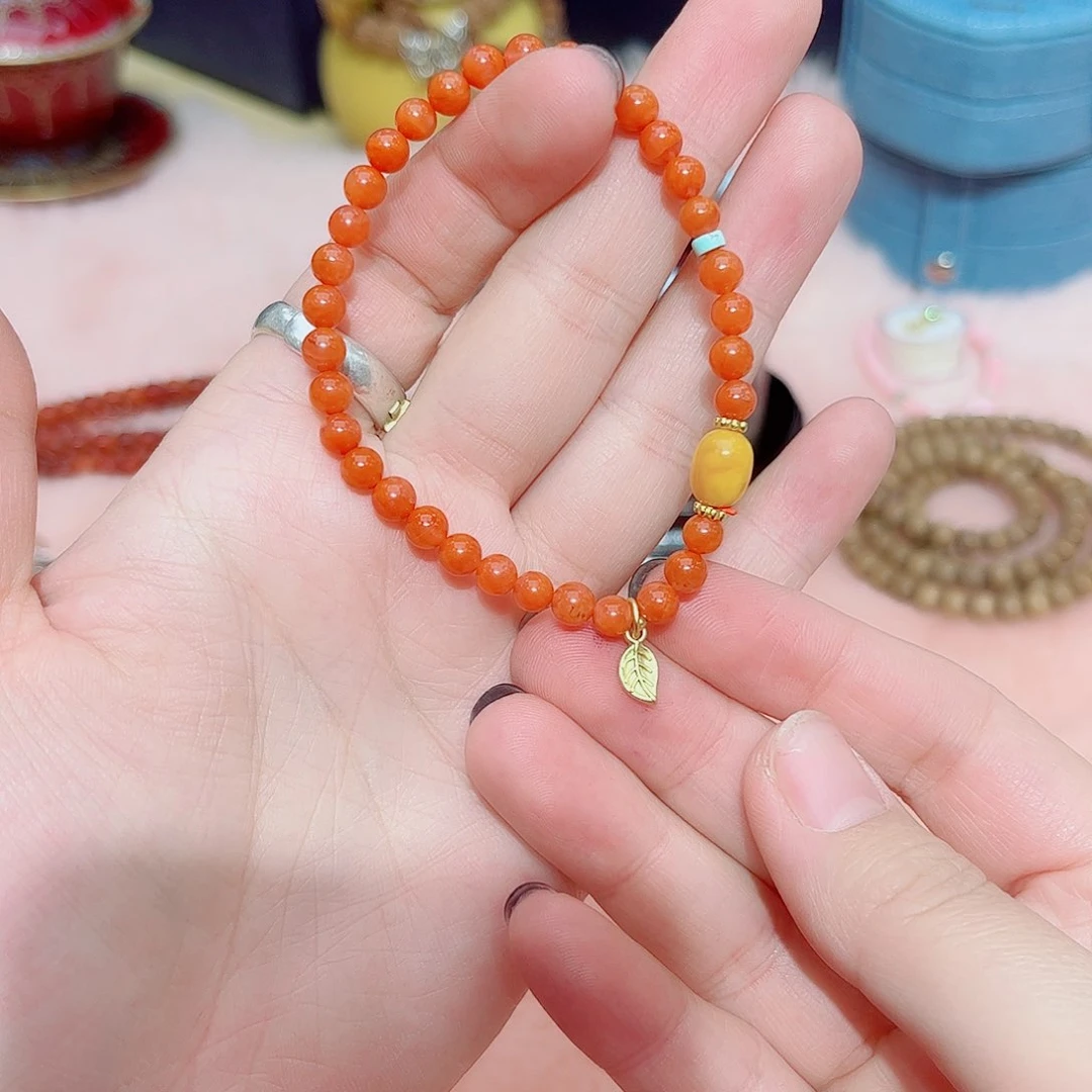 手链合金南红玛瑙 如图所示 一码一物