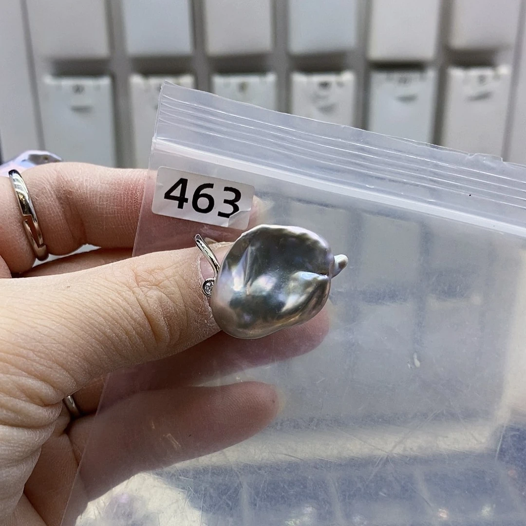 颈饰合金淡水珍珠
