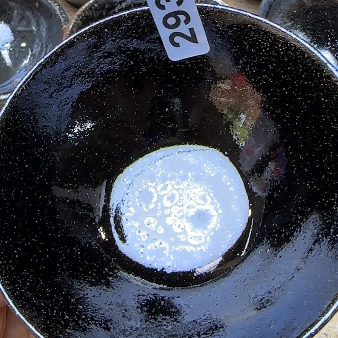 茶盏琢泥窑柴烧开窑