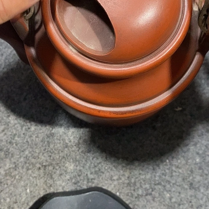 云***倾茶壶紫砂陶瓷摆件爱好者摆件