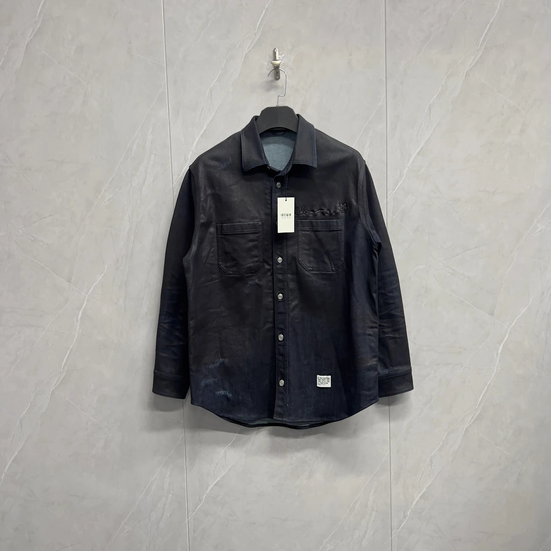 全新未使用 DIOR/迪奥 重磅前后刺绣Logo牛仔夹克外套/W0169/40码