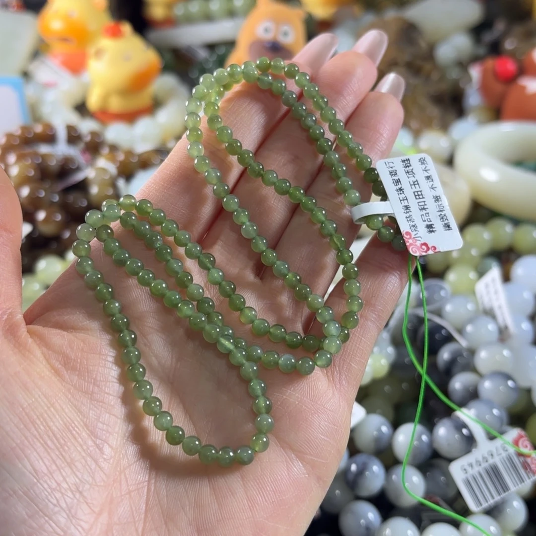和田玉未镶嵌手串45