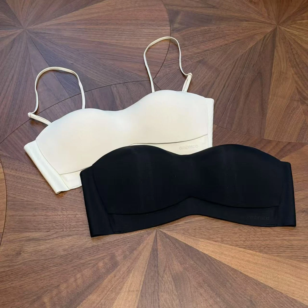 MYL纯色裹胸吊带2025年春新品可拆卸透气文胸美背内搭背心