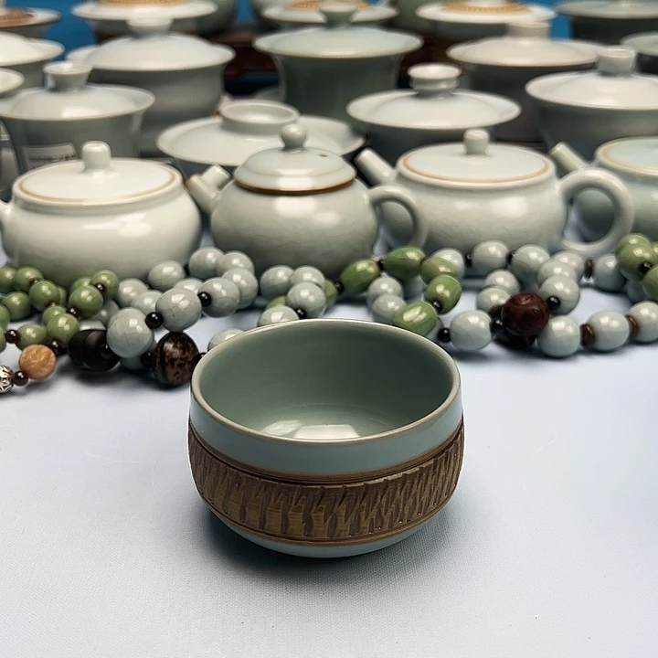 杯微微暇仿古釉重工禅定杯原矿原釉原产地