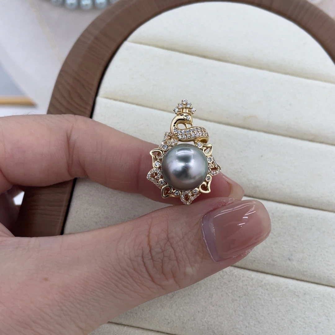 颈饰海水珍珠银S925镶嵌