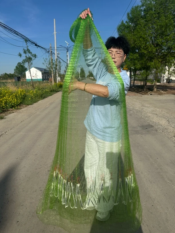 软丝鱼线一指半3米半全网7斤打开5米多直径纯手工铅坠子一开到顶