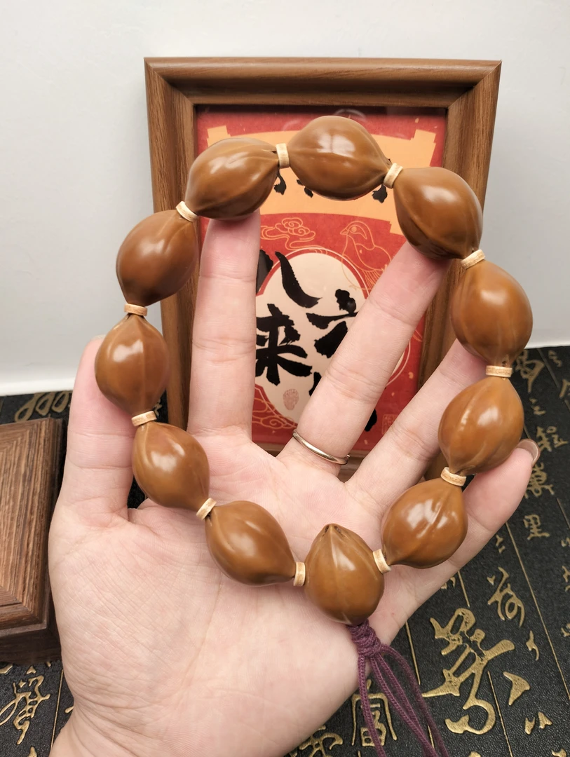 ZY铁核20-28带三通梅林铁核精抛手串