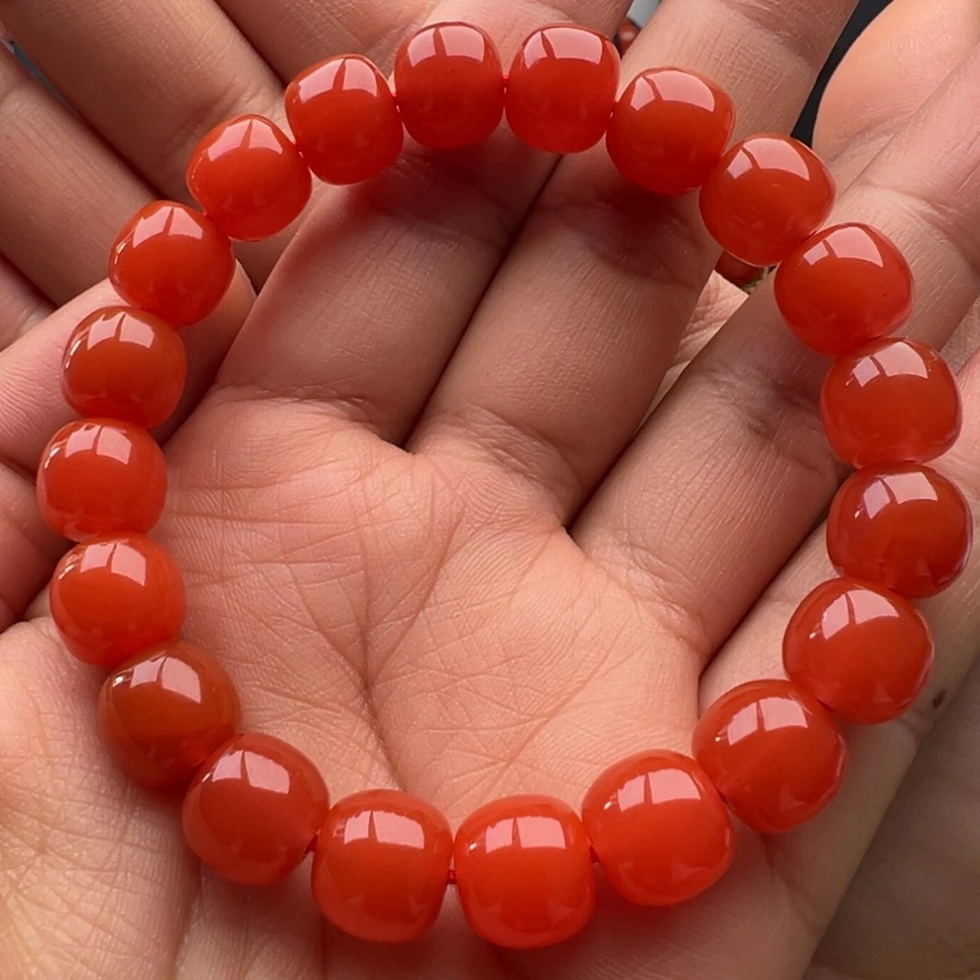 南红玛瑙未镶嵌老型单圈10+