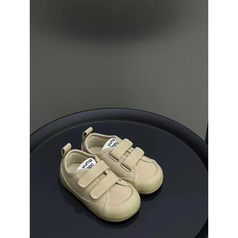 日系帆布鞋2024新款时尚款单鞋洋气秋季中小童鞋子4CGES058