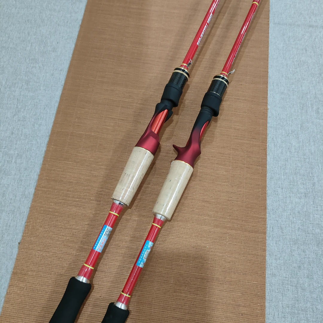 【三一路亚】红ml路亚竿shl硬钓鱼竿远投翘嘴泛用野钓路亚钓鱼