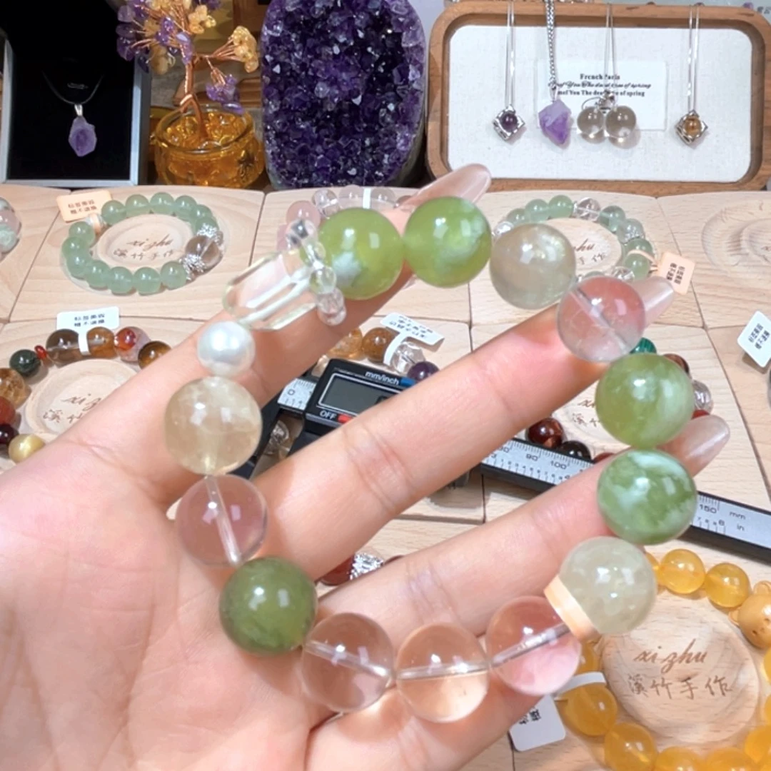 水晶手链未镶嵌天然水晶
