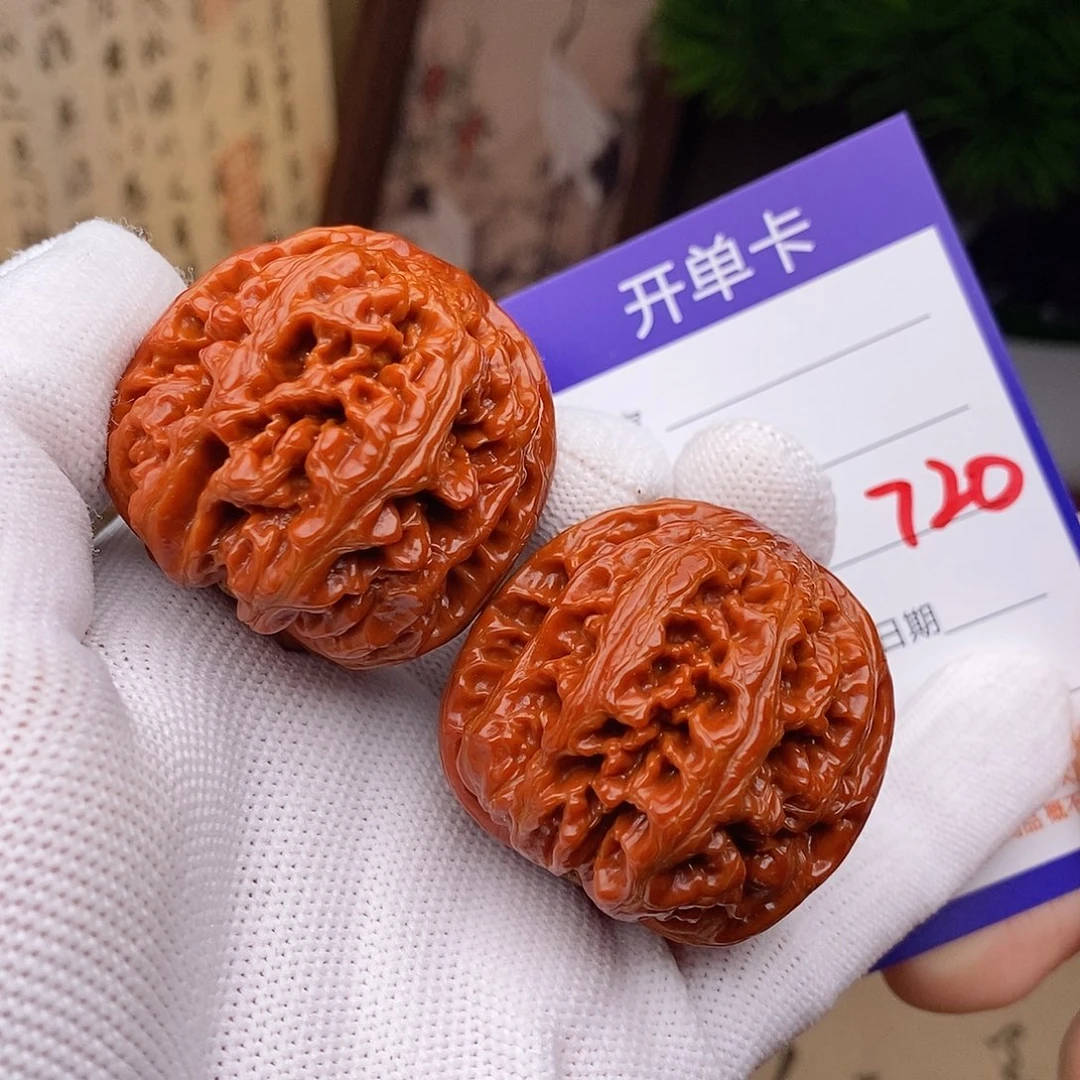 文玩核桃把件40粗筋720