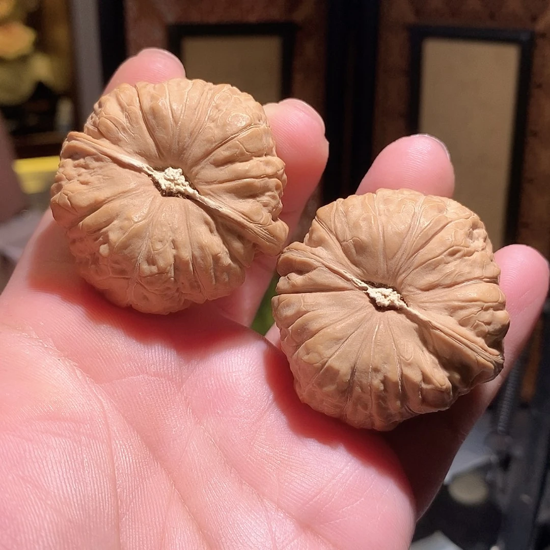文玩核桃把件44南瓜墩全品