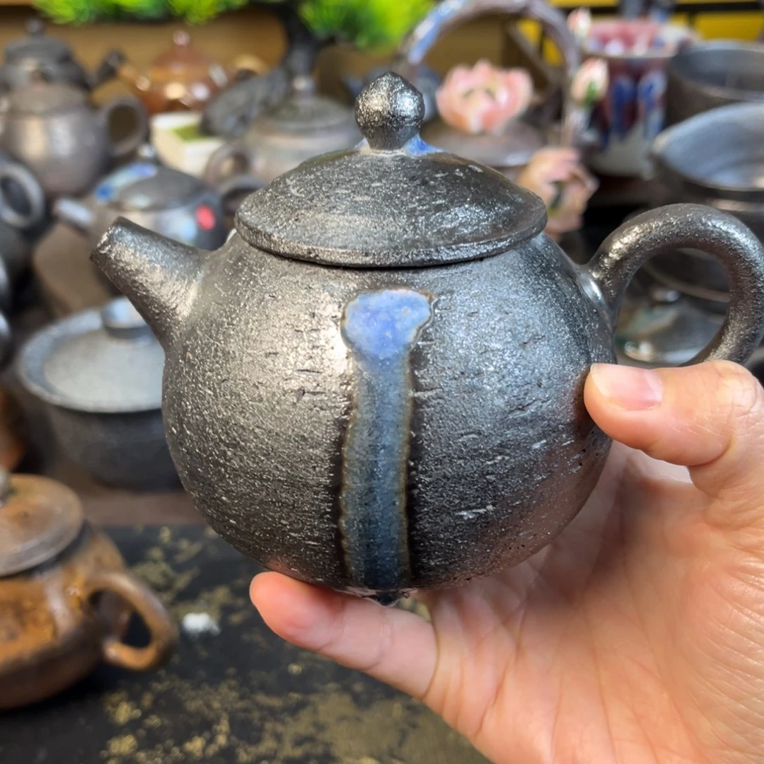 三***首柴烧茶器柴烧茶器