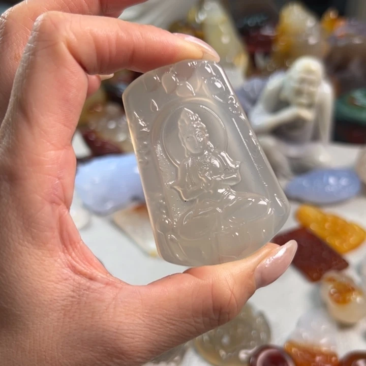 玛瑙/玉髓吊坠(不含链)未镶嵌