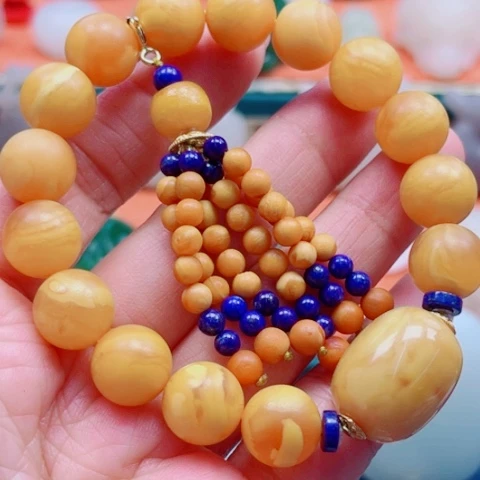 蜜蜡手链未镶嵌多样性发货