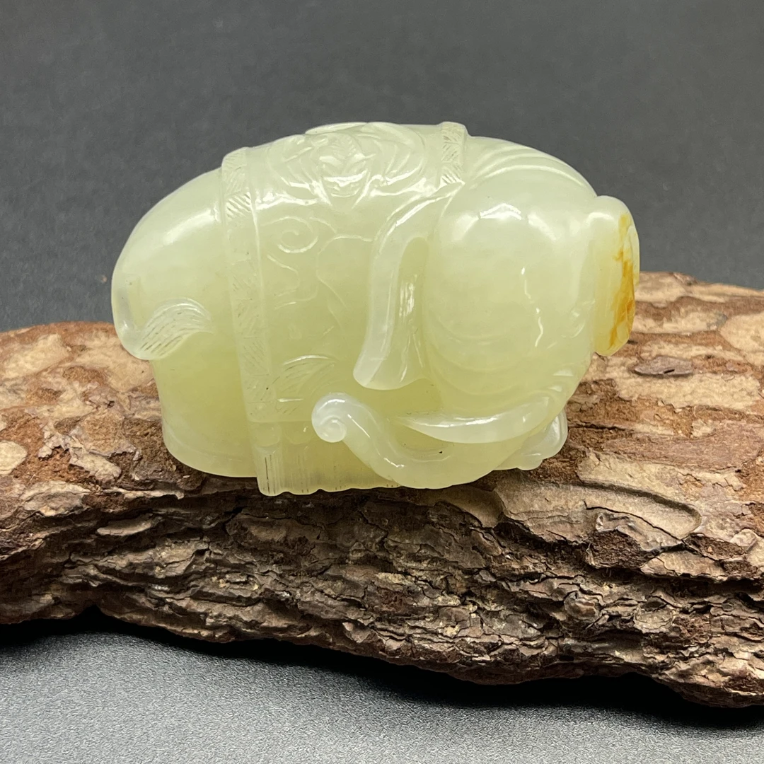 《民国》和田玉象佑丰财 山东文物商店 ZZXCRH464701