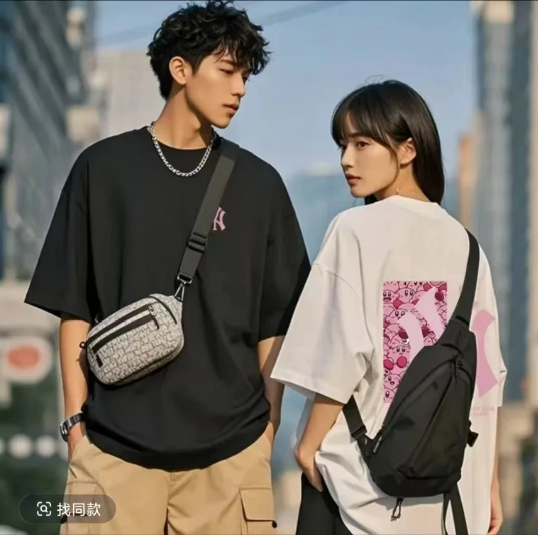 325【一折粉丝福利】潮牌男女同款圆领百搭T恤