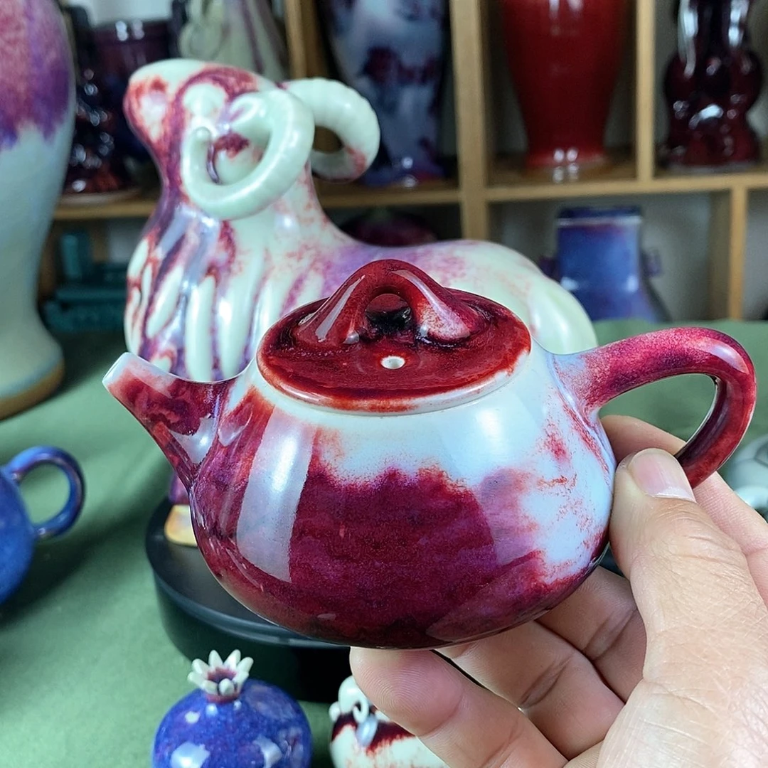 陶瓷石瓢壶，玉石釉