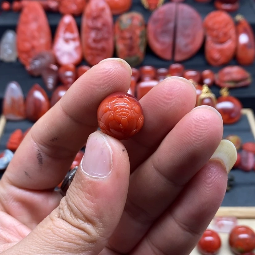 【闪购商品】南红玛瑙配饰未镶嵌L*＂