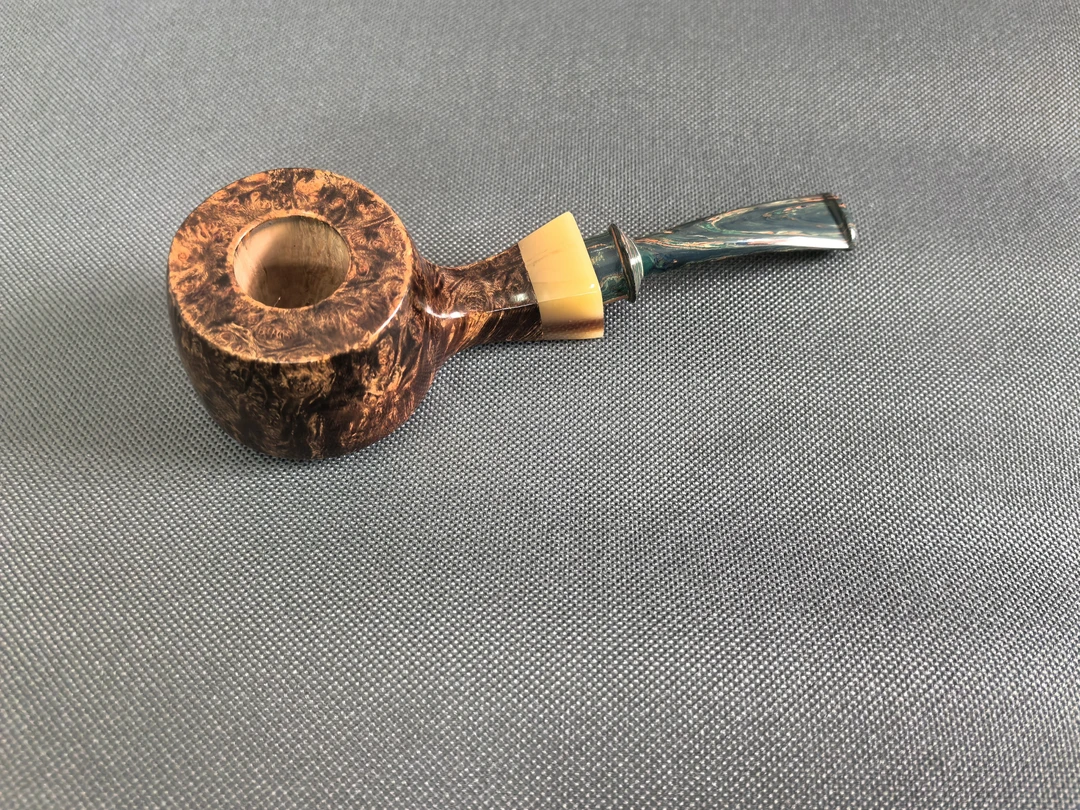石楠木平底锅烟斗,平底锅烟斗,石楠木烟斗,3mm烟道,砍伯兰斗嘴