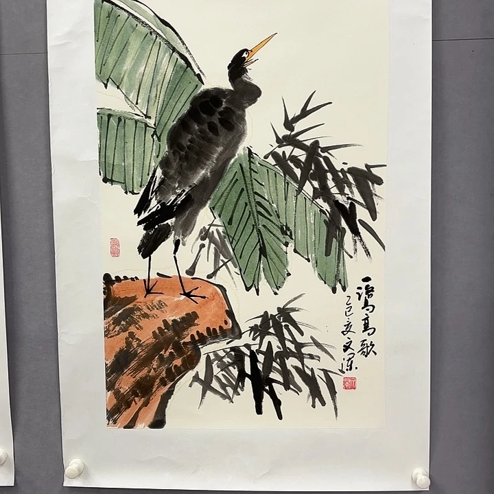 国画艺术家真人手绘